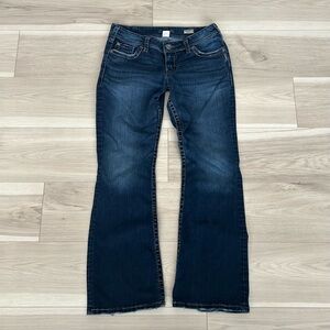 dark wash bootcut silver jeans